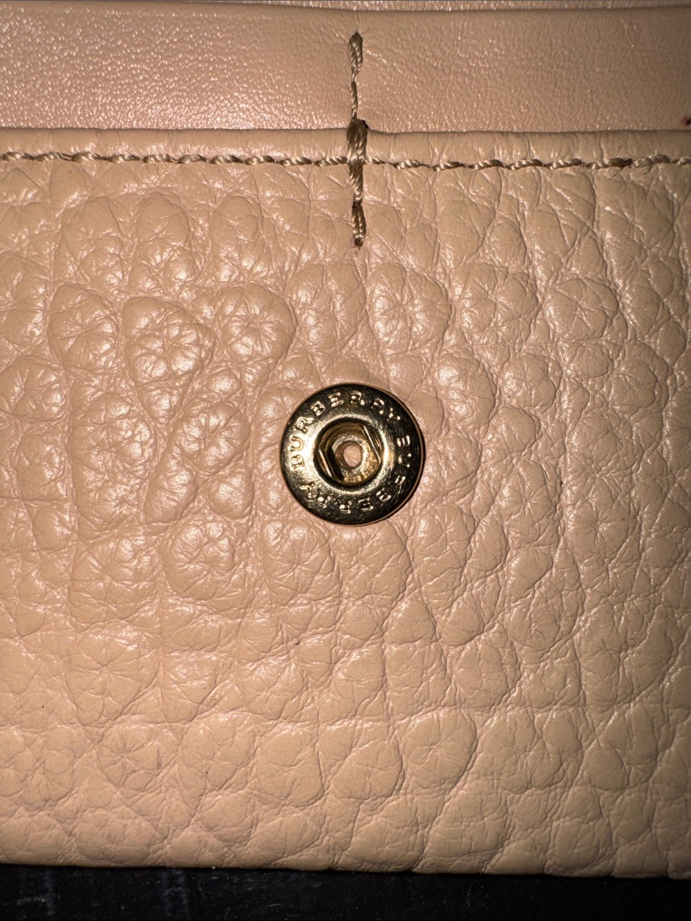 Burberry Blush Pebbled Leather Wallet EUC - Picture 6 of 12